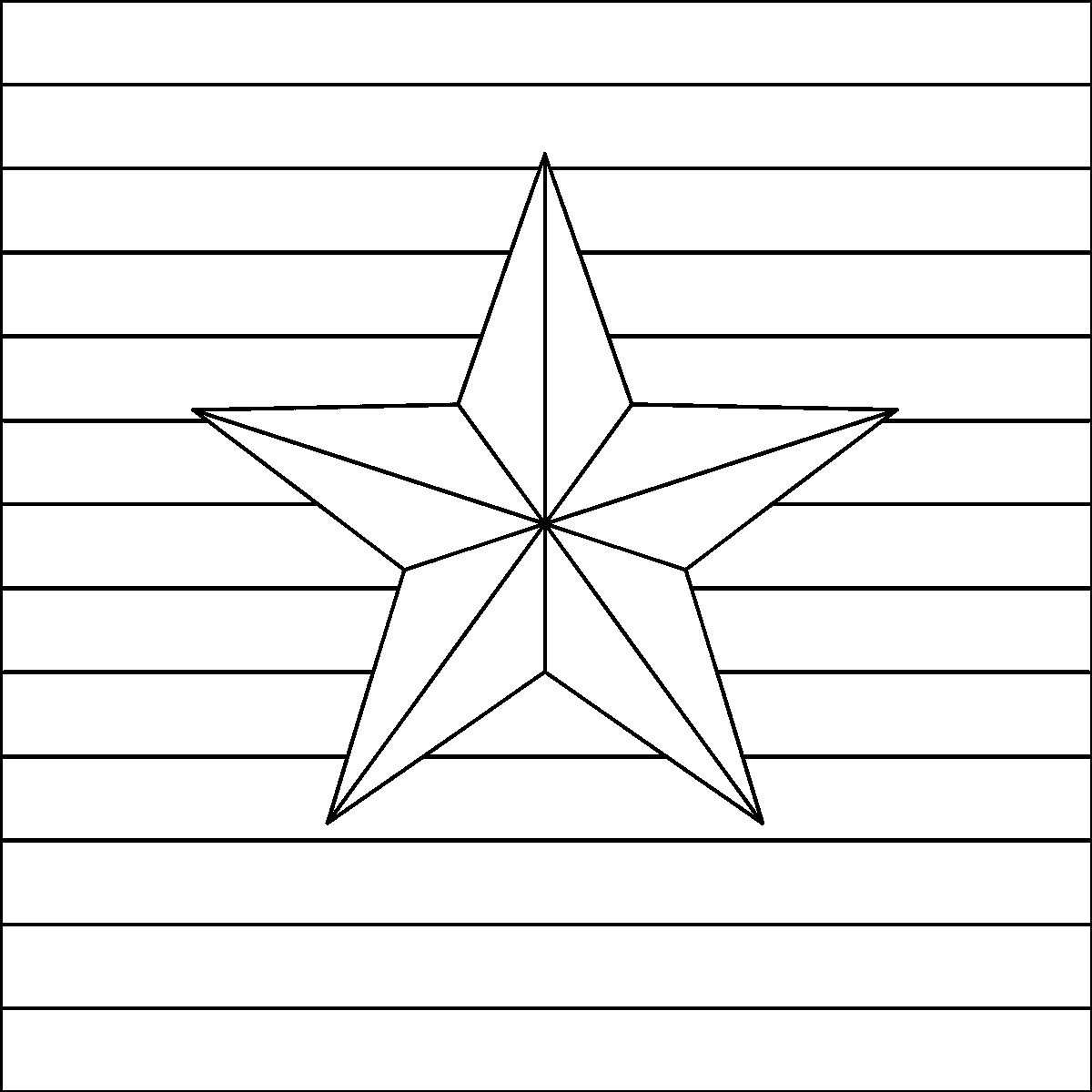 Pattern 98, Carpenter's Square barn quilt pattern thumbnail